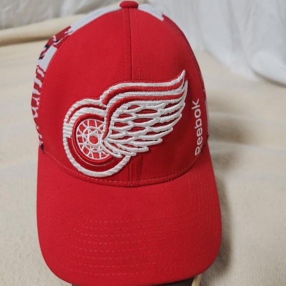 Reebok Other - Vintage‎ Detroit Red Wings Reebok White Center Ice Draft Structured Snapback Hat